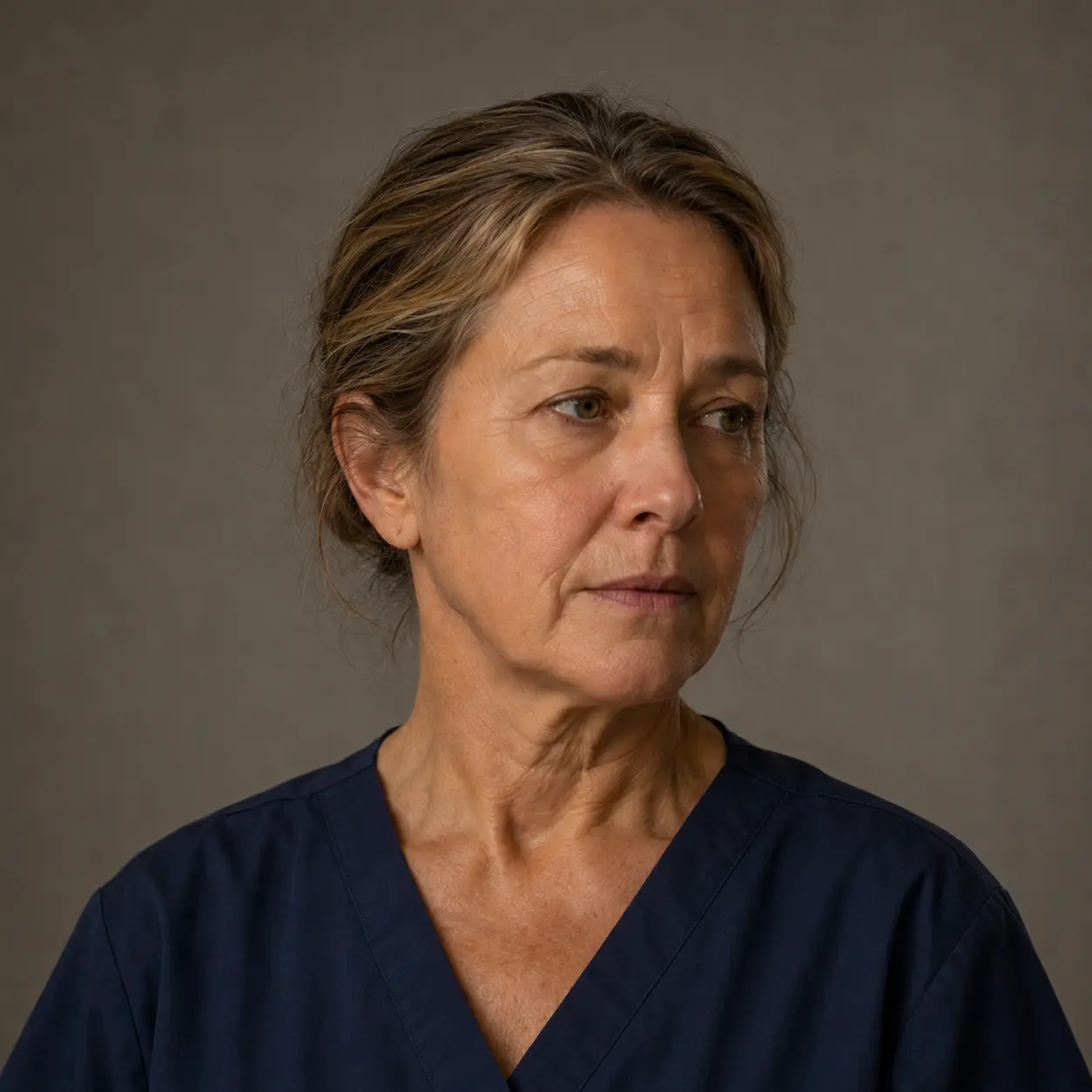 Portrait of Sarah, the nurse.
